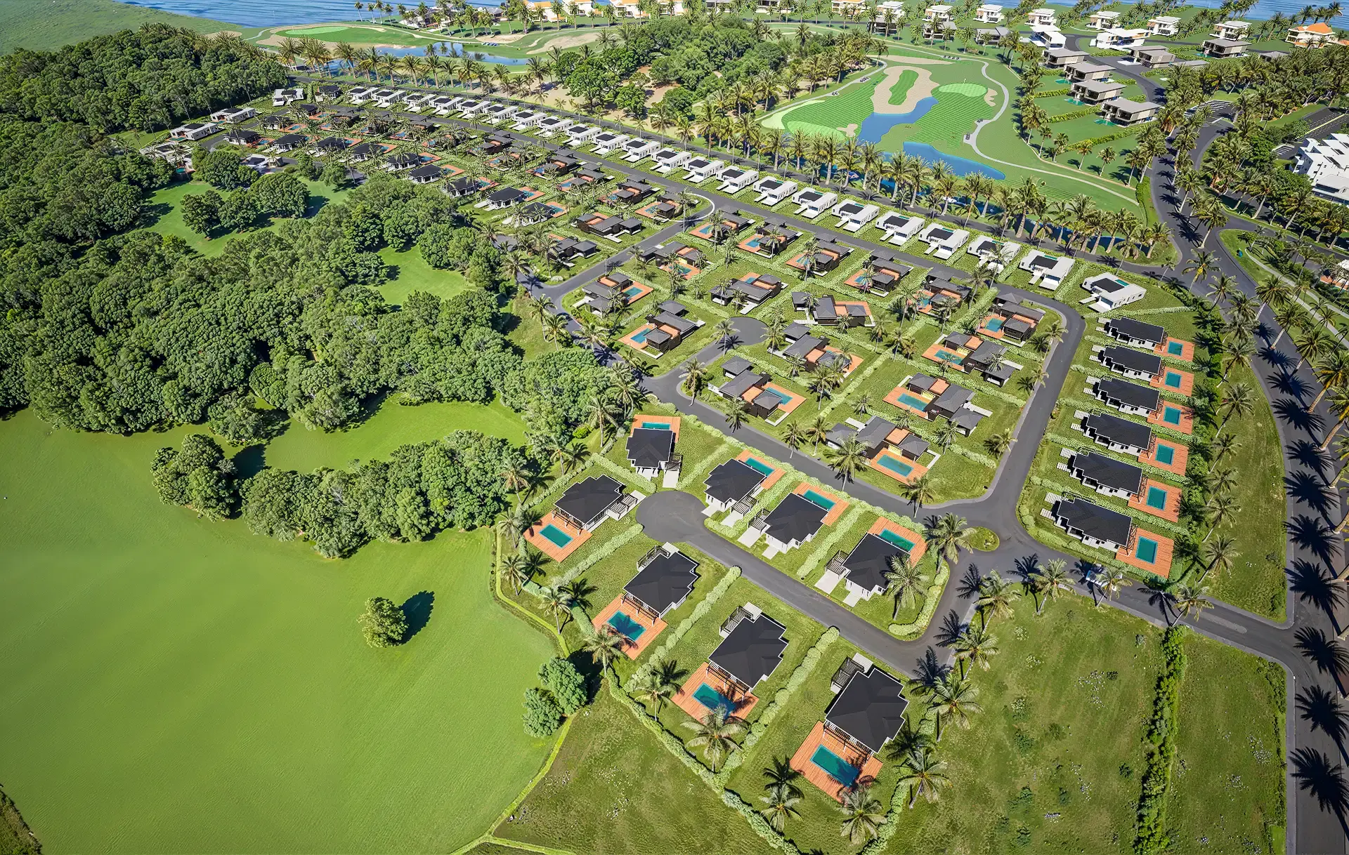 Modern luxury villas in Miramar with ocean views