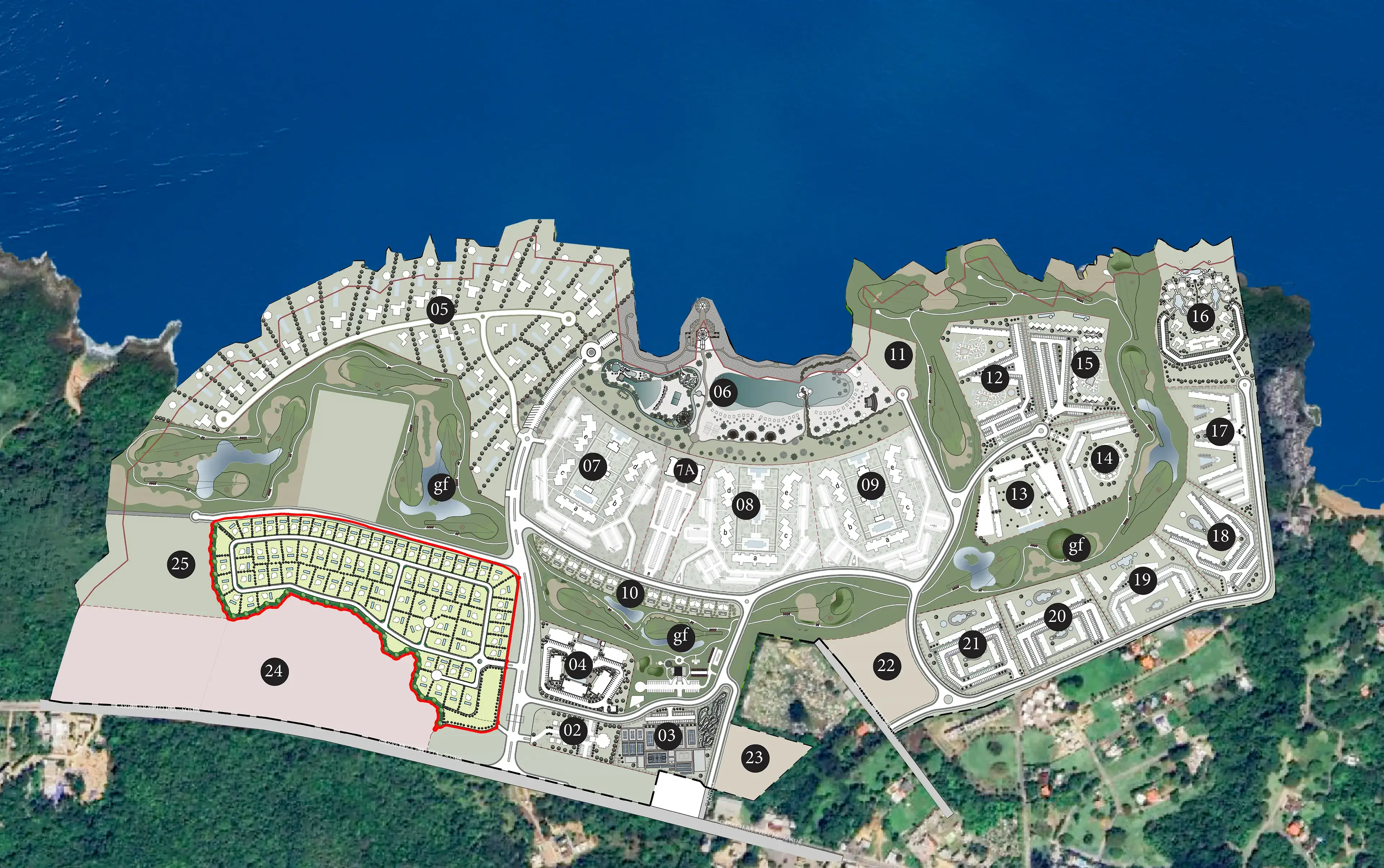 Master plan of the Miramar project