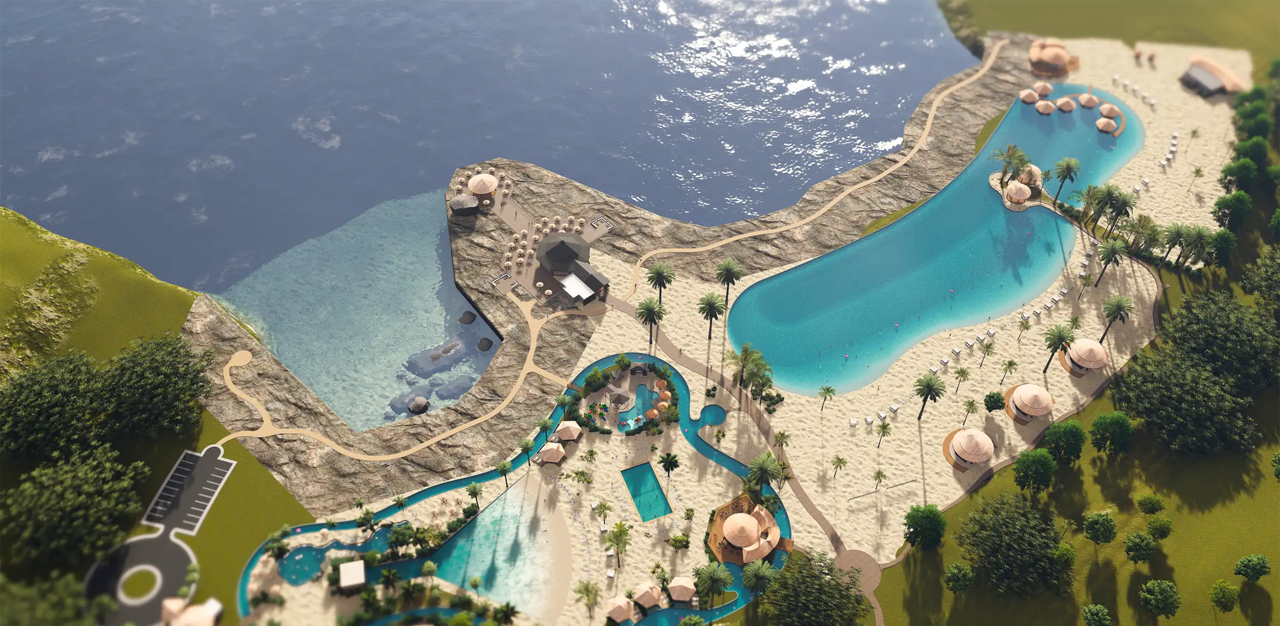 Lagoon and Water Park - Largest saltwater lagoon on the North Coast
